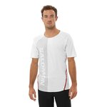 Tee-shirt running trail élite homme Salomon S-LAB SPEED TEE M  Blanc Gris Rouge 3