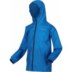 Coupe-vent imperméable de sport junior Regatta Kid Pack-It Jaket III Bleu indigo Marine Blanc