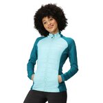 Doudoune intermédiaire de sport respirante femme Regatta Wmn Clumber Hybrid IV Vert mer Vert pâle Blanc