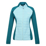 Doudoune intermédiaire de sport respirante femme Regatta Wmn Clumber Hybrid IV Vert mer Vert pâle Blanc 7