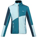 Haut de sport polaire zippé technique et respirant femme Regatta Lindalla VI Vert mer Vert pâle Vert foncé Blanc 7