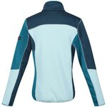Haut de sport polaire zippé technique et respirant femme Regatta Lindalla VI Vert mer Vert pâle Vert foncé Blanc 8