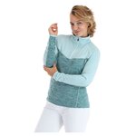 Haut de sport polaire 1-4 zip technique et respirant femme Regatta Womens Hepley Vert mer Vert pâle Blanc 4