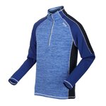 Haut de sport polaire 1-4 zip technique et respirant homme Regatta Hepley Bleu roi Bleu chiné Noir Blanc