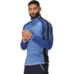 Haut de sport polaire 1-4 zip technique et respirant homme Regatta Hepley Bleu roi Bleu chiné Noir Blanc 2