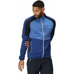 Haut de sport polaire zippé technique et respirant homme Regatta Yare VII Bleu royal Bleu clair Marine Blanc