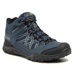 Chaussures marche homme Regatta EDGEPOINT MID WP Bleu foncé Noir Bleu clair 2