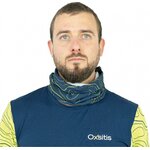 Bonnet tour de cou respirant unisexe OXSITIS Origin Bleu marine Vert lime 4