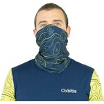 Bonnet tour de cou respirant unisexe OXSITIS Origin Bleu marine Vert lime 3