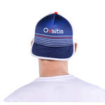 Casquette de sport aérée unisexe OXSITIS Trucker BBR Bleu marine Blanc Rouge 6