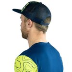 Casquette de sport aérée unisexe OXSITIS Trucker Origin Bleu marine Vert lime 3