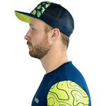 Casquette de sport aérée unisexe OXSITIS Trucker Origin Bleu marine Vert lime 2