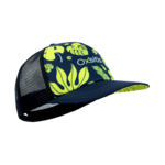 Casquette de sport aérée unisexe OXSITIS Trucker Origin Bleu marine Vert lime 1