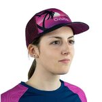 Casquette de sport aérée unisexe OXSITIS Trucker Origin Violet Rose Noir 3