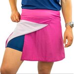 Jupe de running 2 en 1 avec cuissard femme OXSITIS Origin Rose Blanc Bleu marine 4