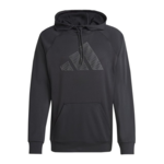 Sweat à capuche sans zip homme Adidas GG BL HD Noir Anthracite 3
