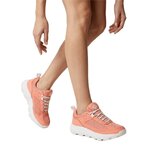 Chaussures marche femme Columbia TRAIL GROTTO FS BASSES Rose saumon Blanc 2