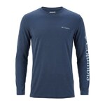 Tee-shirt randonnée manches longues homme Columbia Marshall Valley Bleu marine 1