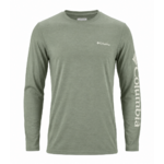 Tee-shirt randonnée manches longues homme Columbia Marshall Valley Vert clair 1