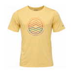 Tee-shirt sport respirant homme Columbia LAKEFONT TRAIL jaune 1