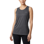 Débardeur sport randonnée respirant femme Columbia SUNLIGHT PEAK bleu grisé 2