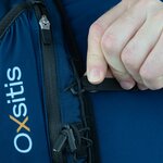 Sac à dos de trail 40 litres unisexe OXSITIS Adventure 40 Bleu marine Jaune orangé 9