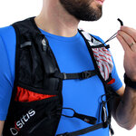 Gilet de trail 8 litres unisexe OXSITIS Pulse 8 BBR Blanc Noir Rouge 5
