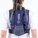 Gilet de trail 12 litres femme OXSITIS Pulse 12 BBR Bleu marine Blanc Rouge 2