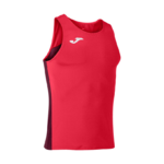 Débardeur Running Junior garçon Joma Winner Rouge Bordeaux Blanc