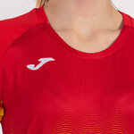 Tee-shirt manches courtes Sport Femme Joma Elite VII Rouge Blanc Jaune 5