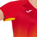 Tee-shirt manches courtes Sport Femme Joma Elite VII Rouge Blanc Jaune 7