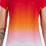 Tee-shirt manches courtes Sport Femme Joma Elite VII Rouge Blanc Jaune 6