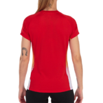 Tee-shirt manches courtes Sport Femme Joma Elite VII Rouge Blanc Jaune 3