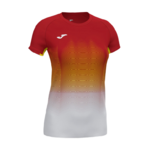 Tee-shirt manches courtes Sport Femme Joma Elite VII Rouge Blanc Jaune