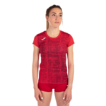Tee-shirt manches courtes Sport Femme Joma Elite VIII Rouge Blanc 3