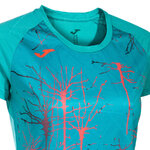 Tee-shirt manches courtes Sport Junior Fille Joma Elite IX Turquoise Rouge 3