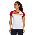 Tee-shirt manches courtes Sport Femme Joma Elite X Blanc Rouge 3