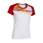 Tee-shirt manches courtes Sport Femme Joma Elite X Blanc Rouge 1