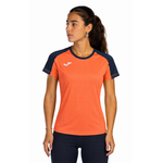 Tee-shirt manches courtes Sport Femme Joma Eco Championship Orange fluo Bleu marine 2