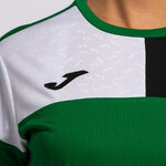 Tee-shirt manches courtes Sport Femme Joma Crew V Vert Noir Blanc 6