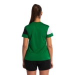Tee-shirt manches courtes Sport Femme Joma Crew V Vert Noir Blanc 5