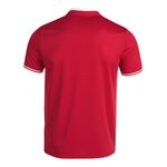 Polo manches courtes sport junior garçon Joma Championship VI Rouge Blanc 2