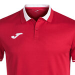 Polo manches courtes sport junior garçon Joma Championship VI Rouge Blanc 3