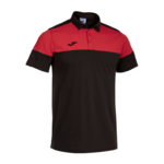 Polo manches courtes sport Junior Garçon Joma  Crew V Noir Rouge