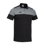 Polo manches courtes Sport Junior Garçon Joma  Crew V Noir Gris