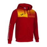 Veste à capuche sport Junior Garçon Joma Eco Supernova Rouge Jaune Blanc