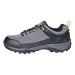 Chaussures randonnée basses imperméables unisexe LHOTSE Kiang Gris anthracite Gris Jaune 4