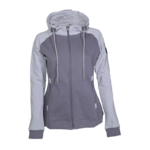 Sweat de sport avec capuche femme LHOTSE Olga Gris Gris clair 1 (2)