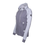Sweat de sport avec capuche femme LHOTSE Olga Gris Gris clair 2