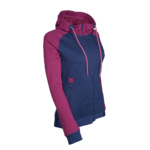 Sweat de sport avec capuche femme LHOTSE Olga Bleu marine Violet 4